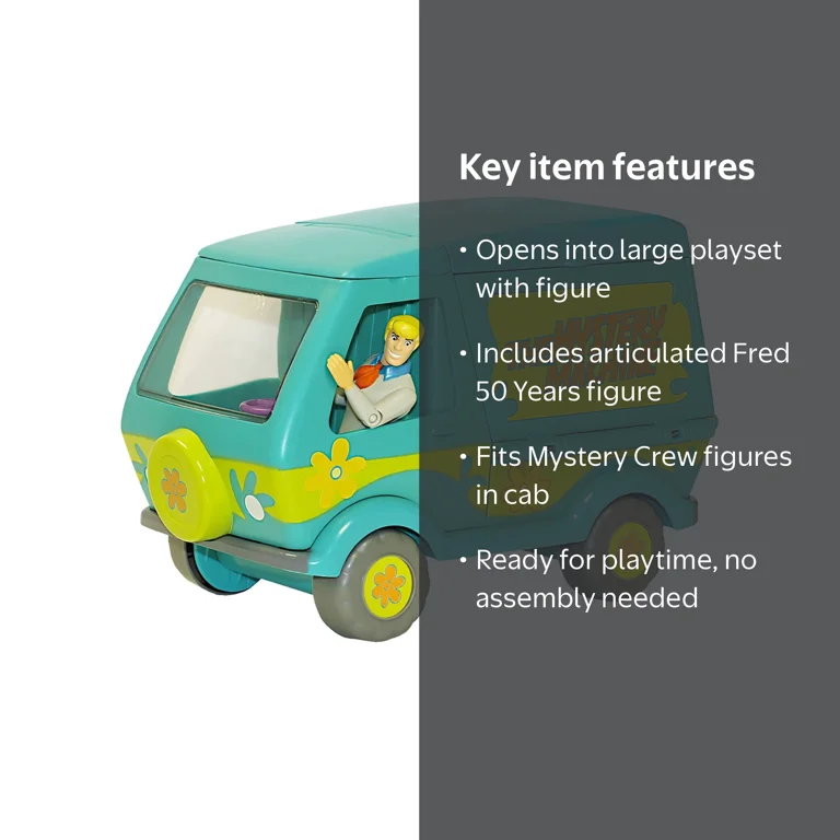 Scooby-Doo 50th Anniversary Mystery Machine Toy Van Playset with