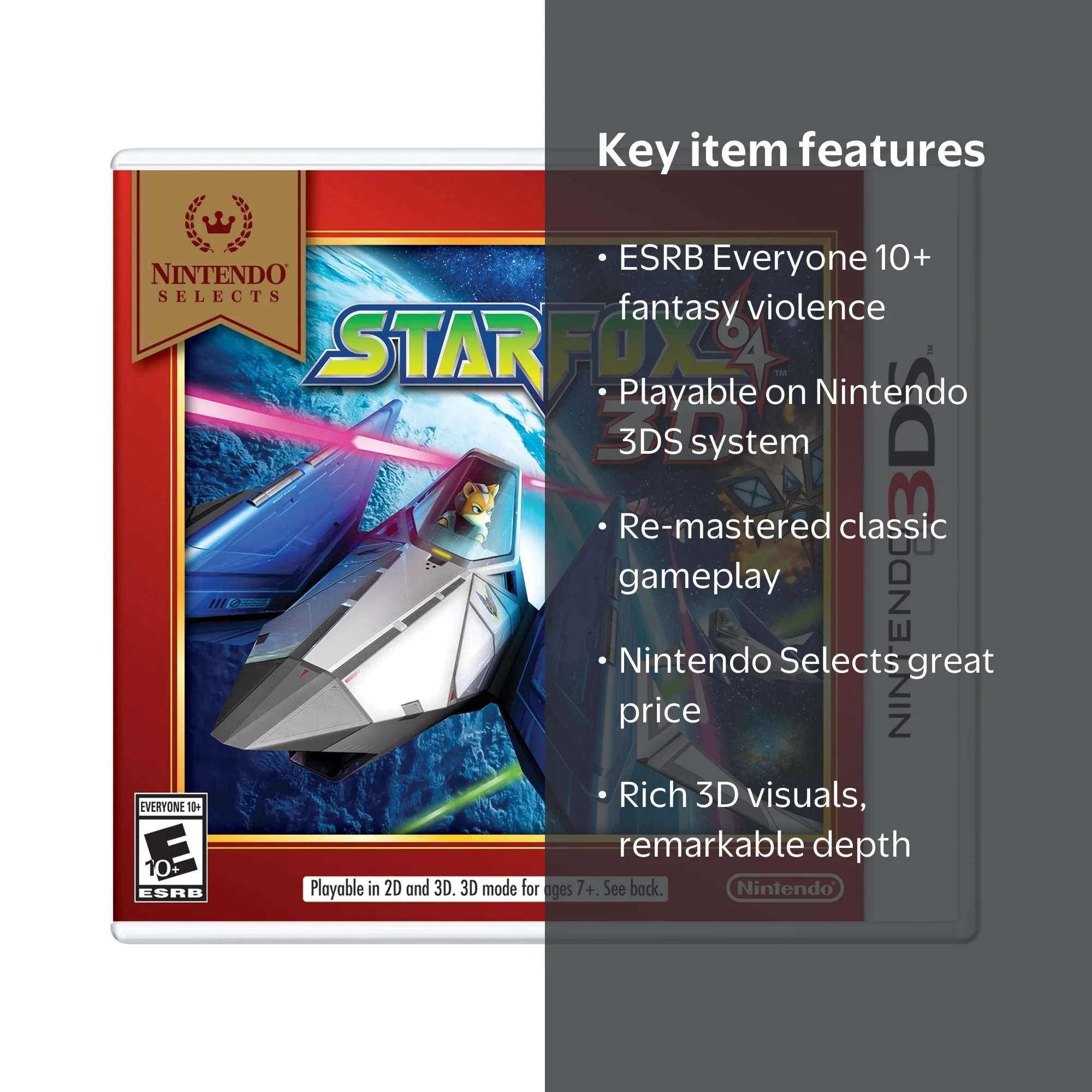 Nintendo Selects: STARFOX 64 3D Nintendo 3DS 045496745226
