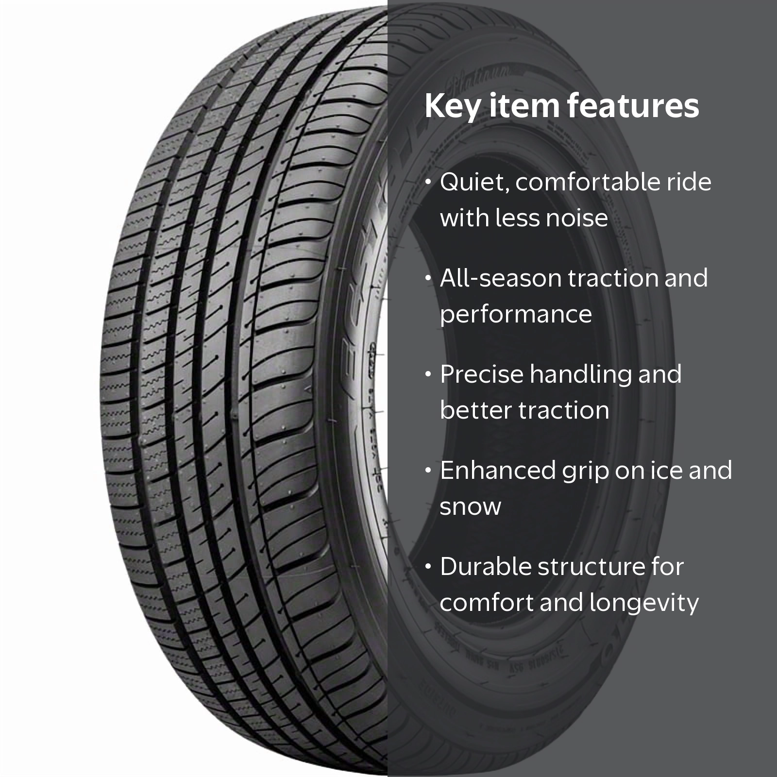 Kumho Tire, Ecsta LX Platinum KU27 UHP 205/60R16 96V XL Passenger