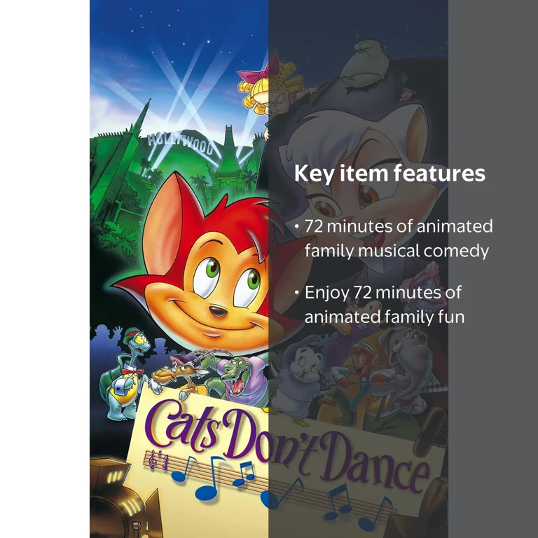 Warner Manufacturing, DVD, Cats Don't Dance, 72 mins, Musical