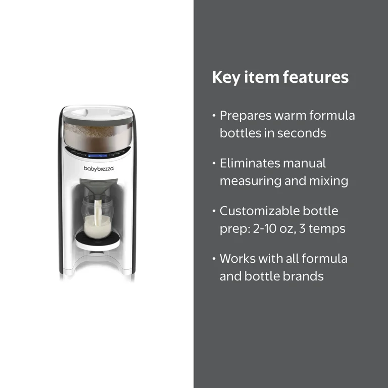 Baby Brezza Formula Dispenser Machine, Model RRK150, Warm Bottles