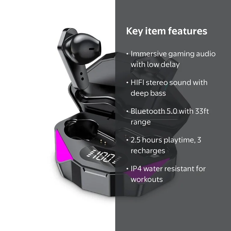 Earbuds Tws X15 True Wireless Stereo Gaming Earbuds Digital