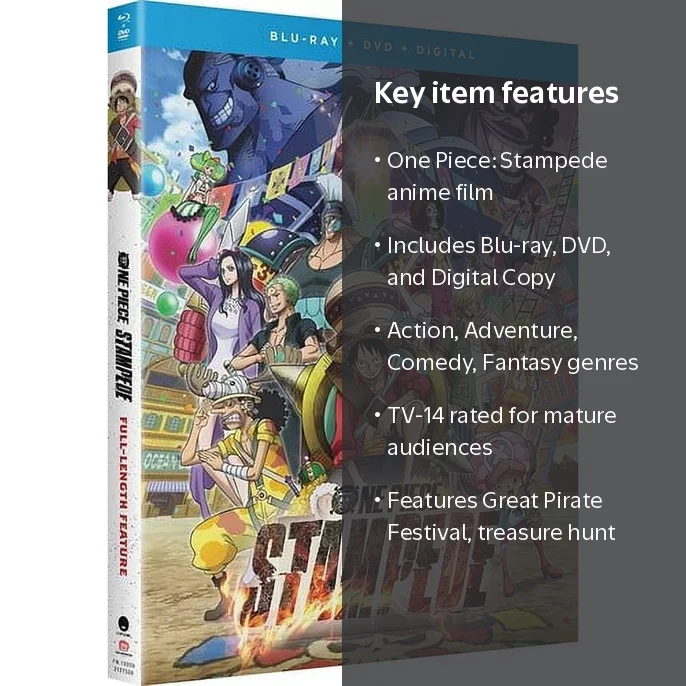 ONE PIECE STAMPEDE DVD 初回限定版 パンフ 入場特典付 One Piece: Stampede (Blu-ray + DVD + Digital Copy) - Walmart.com
