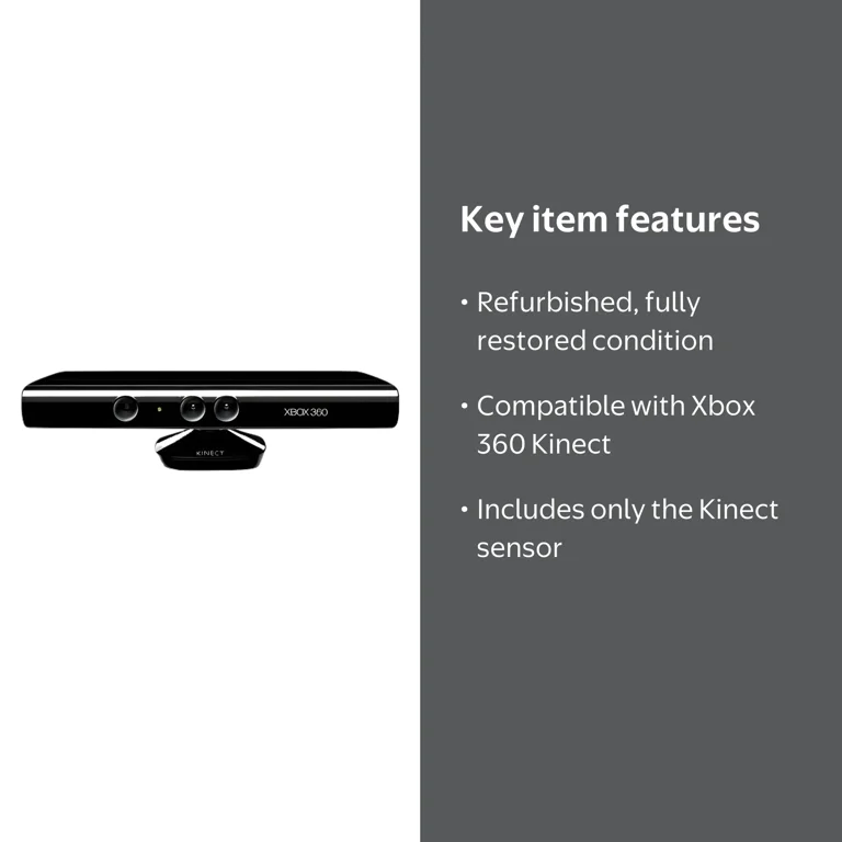 Microsoft Xbox 360 Kinect Sensor, Refurbished - Walmart.com