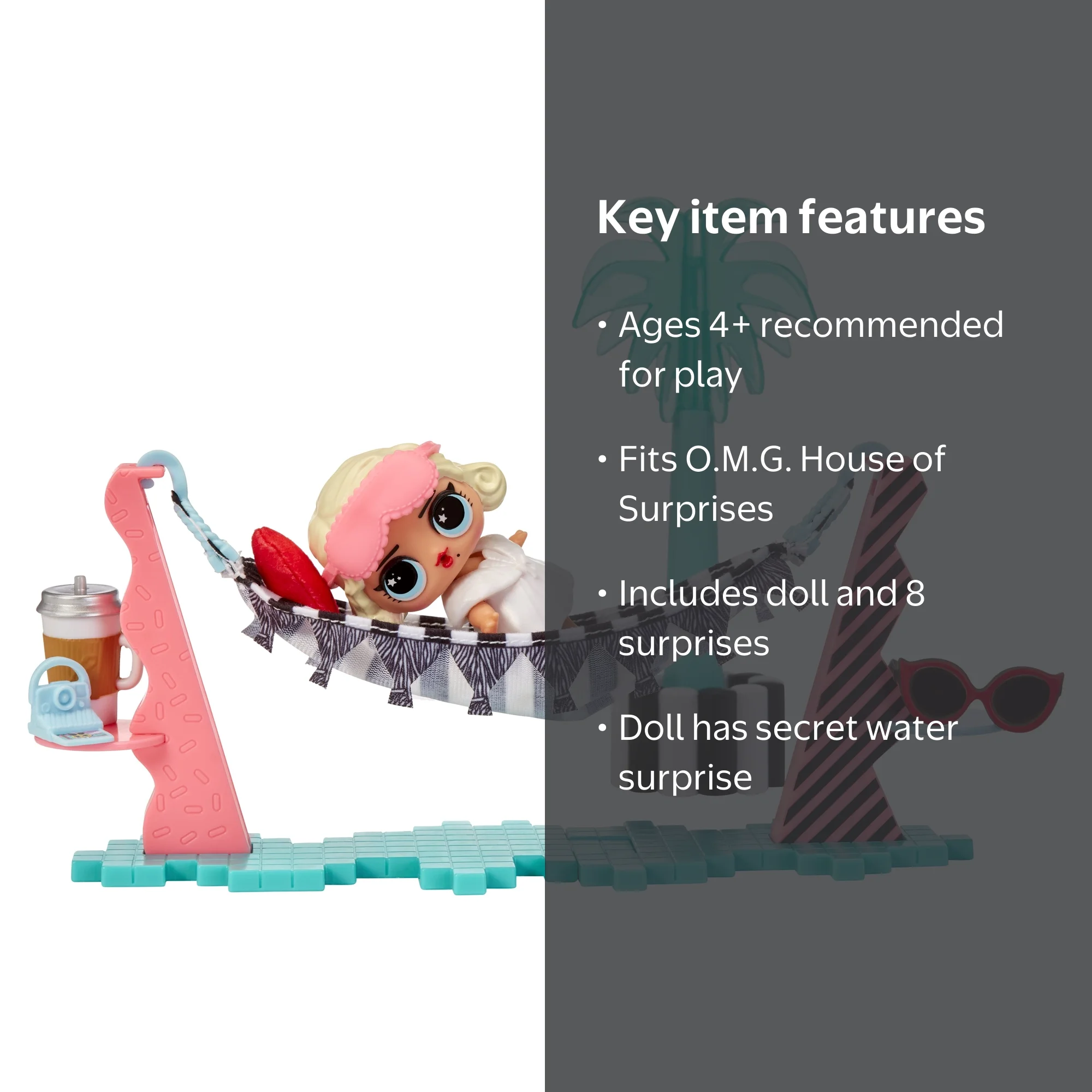 LOL Surprise OMG Vacay Lounge Playset with Doll & 8 Surprises