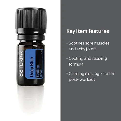 doTERRA Deep Blue Essential Oil Soothe Blend - 5 ml | Aromatherapy