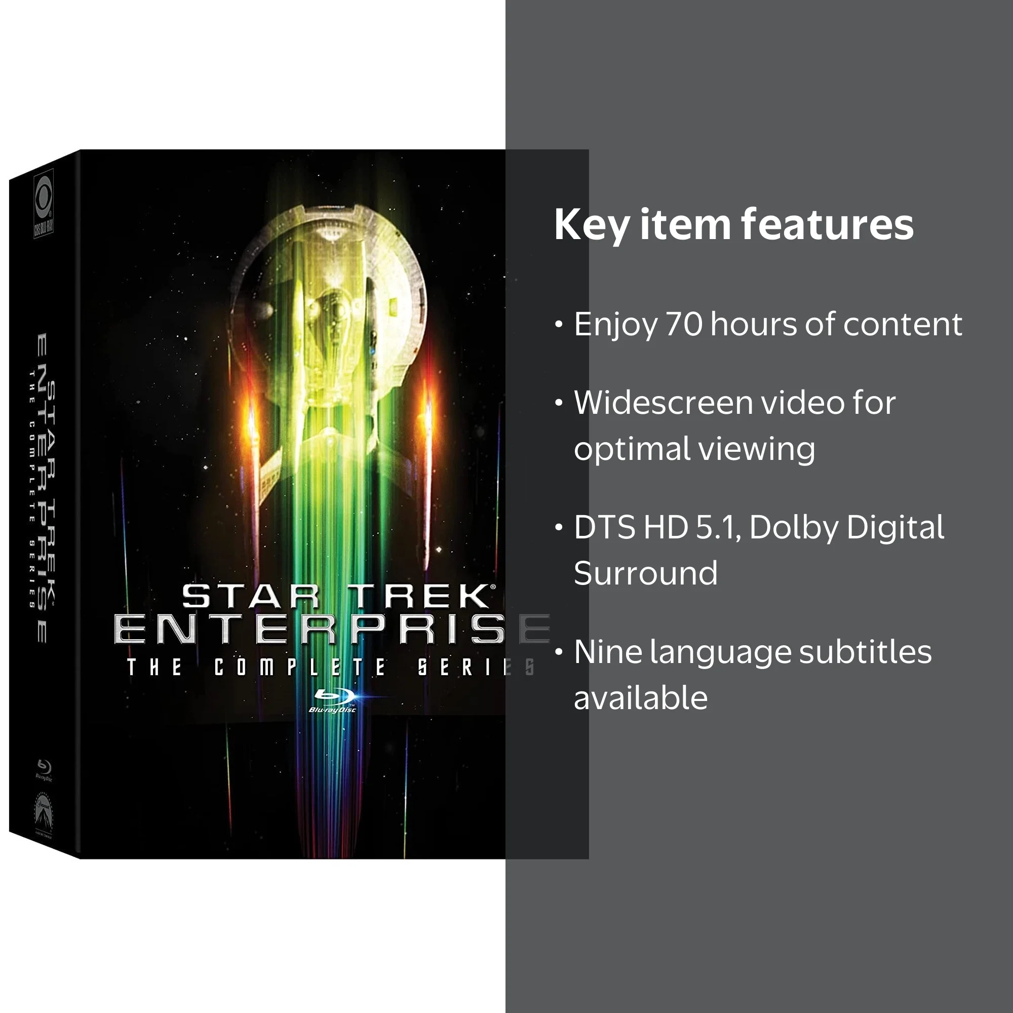 Star Trek: Enterprise: The Complete Series, 24 discs, 98 episodes