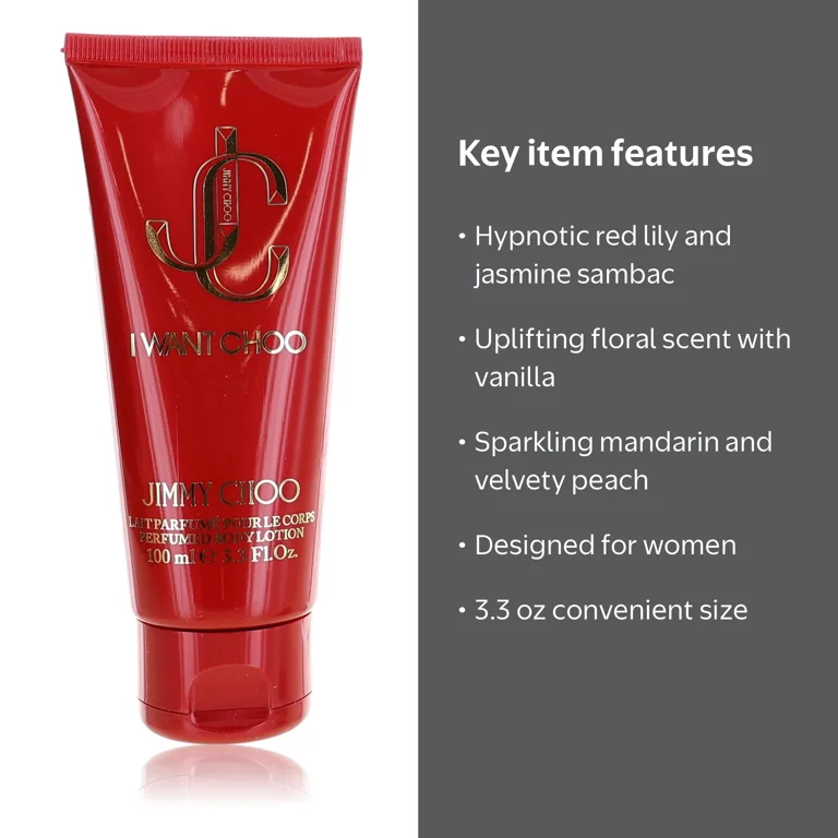 Jimmy Choo I Want Choo Body Lotion, Enriched with Shea Butter