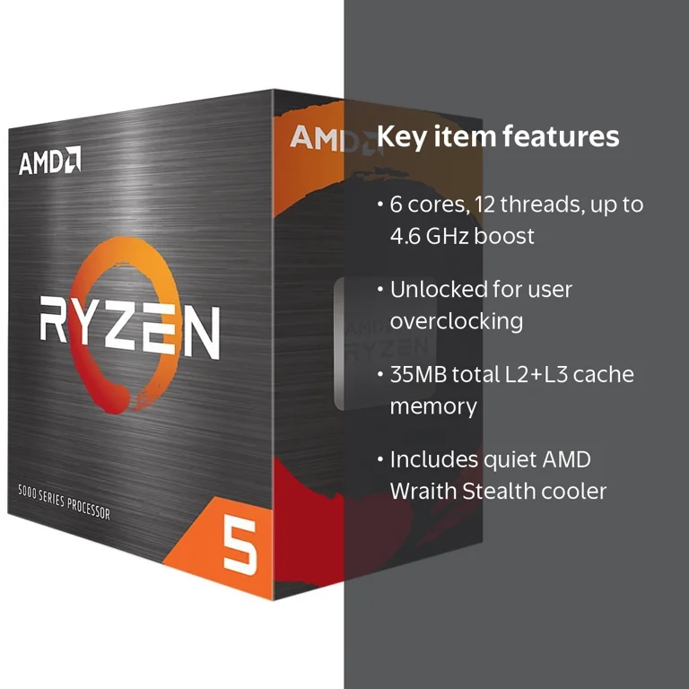 AMD, Desktop Processor, Ryzen‚Ñ¢ 5 5600X, 6-core/12-thread