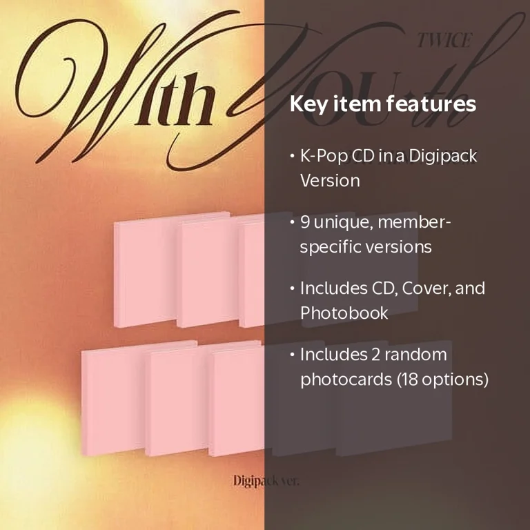 Twice - With You-th Digipack Ver. - K-Pop CD with Photobook
