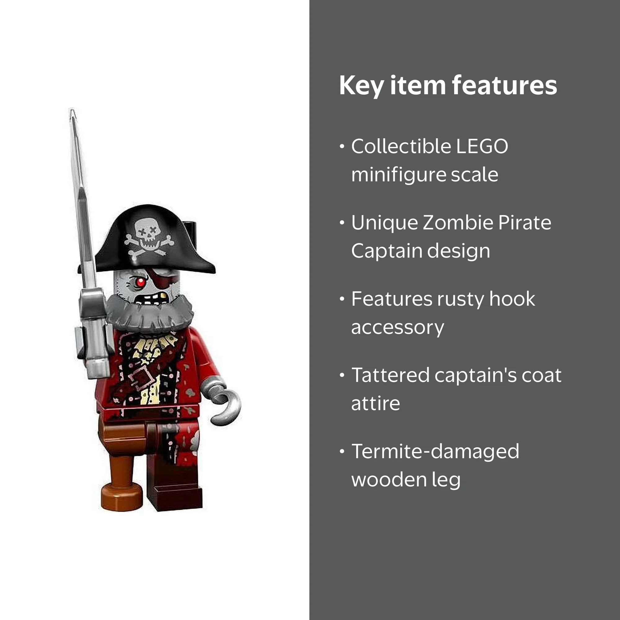 LEGO Series 14 Minifigures Set: Zombie Pirate Captain [No
