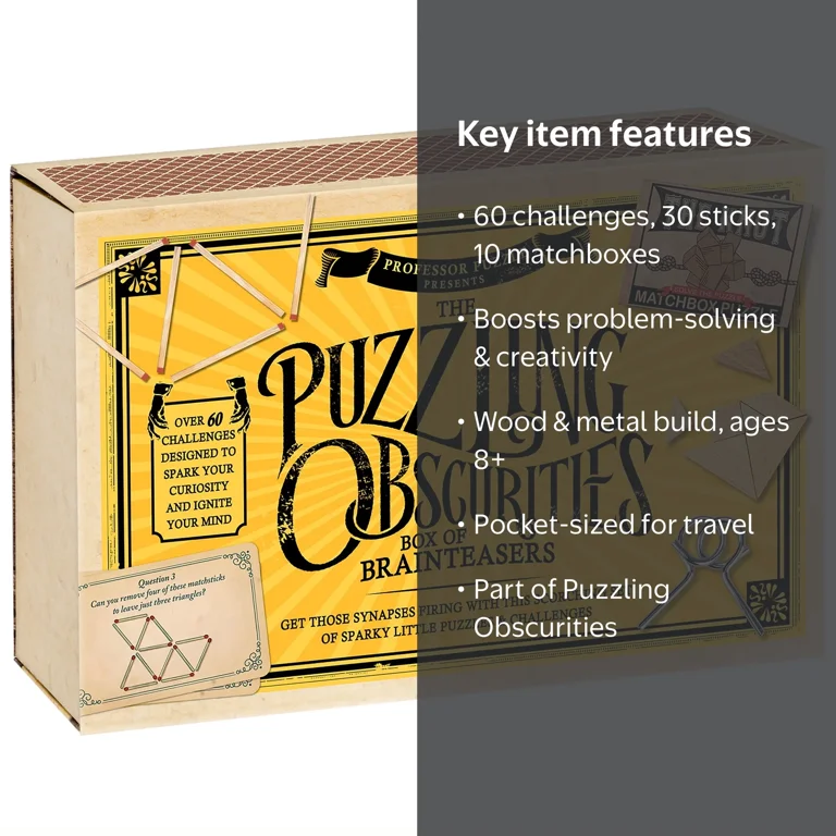 Professor Puzzle: The Puzzling Obscurities Box of Brainteasers