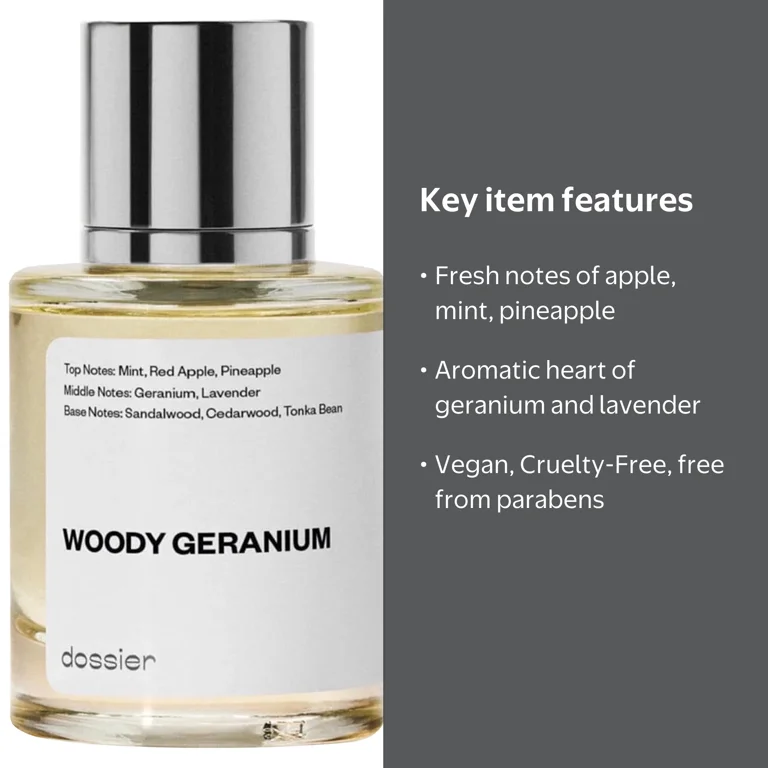 Dossier Woody Geranium Pour Homme Perfume, Inspired by Montblanc's