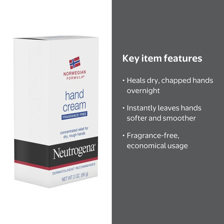 Neutrogena Norwegian Formula Hand Cream, Fragrance-Free, 2 oz