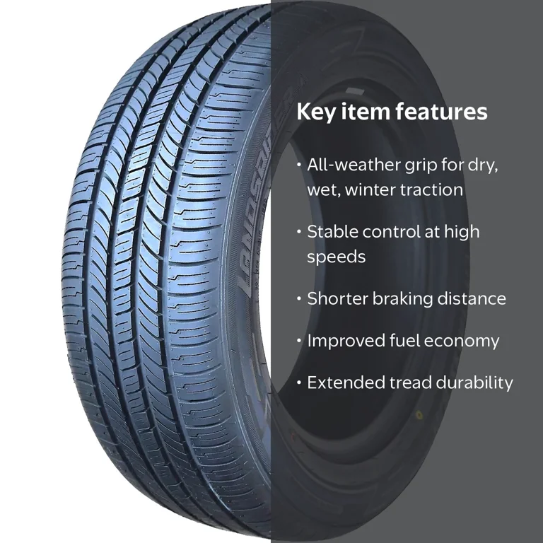 Landspider, All Season Tire, 185/55R15 82V, Performance Traction