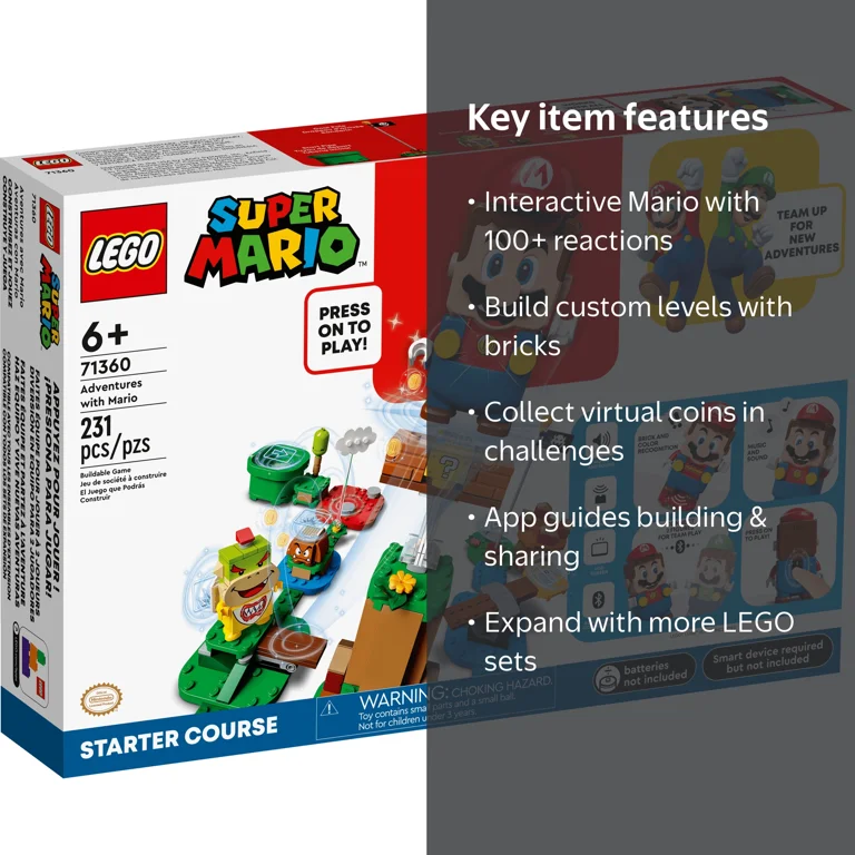 LEGO Super Mario Bros. Starter Course Set, Interactive Toy Game