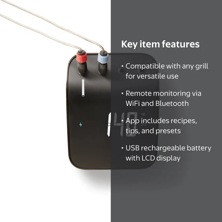 Weber Connect Smart Grilling Hub, WiFi and Bluetooth Thermometer