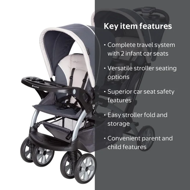 graco stroller newborn Premier Modes Lux (Midtown) virtual-feed 30 lb and up Size:7'1