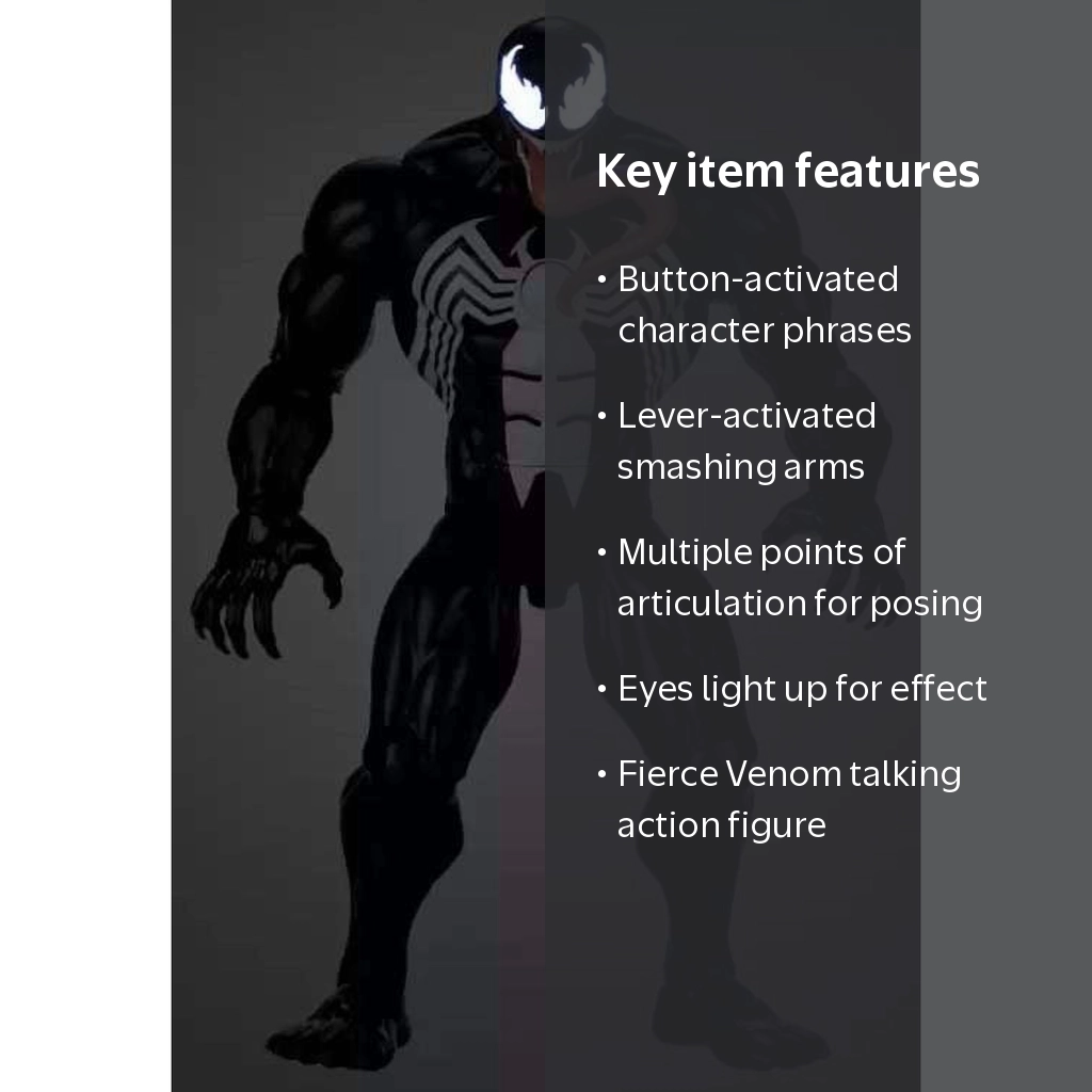 Marvel Power Icons Venom Talking Action Figure - Walmart.com