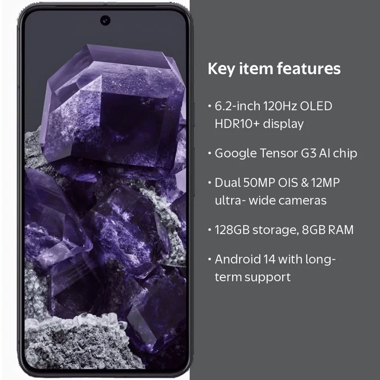 New Google Pixel 8 Dual-SIM 128GB ROM + 8GB RAM 5G Cell Phone