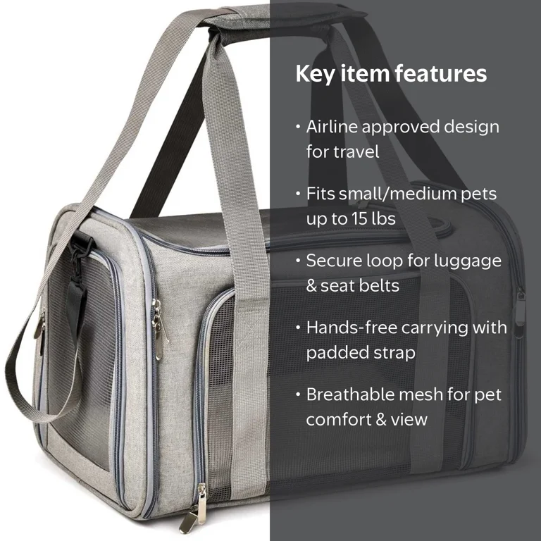 nitraid リアルウィードDOG CARRY BAG Wewdigi, Pet Carrier for Cats & Dogs, TSA Airline Approved, 15 lbs