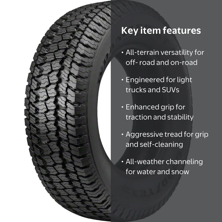 JLラングラー 純正スタッドレスタイヤ　goodyear 265/70r17 Goodyear Wrangler AT/S P265/70R17 113S All Terrain Passenger Tire