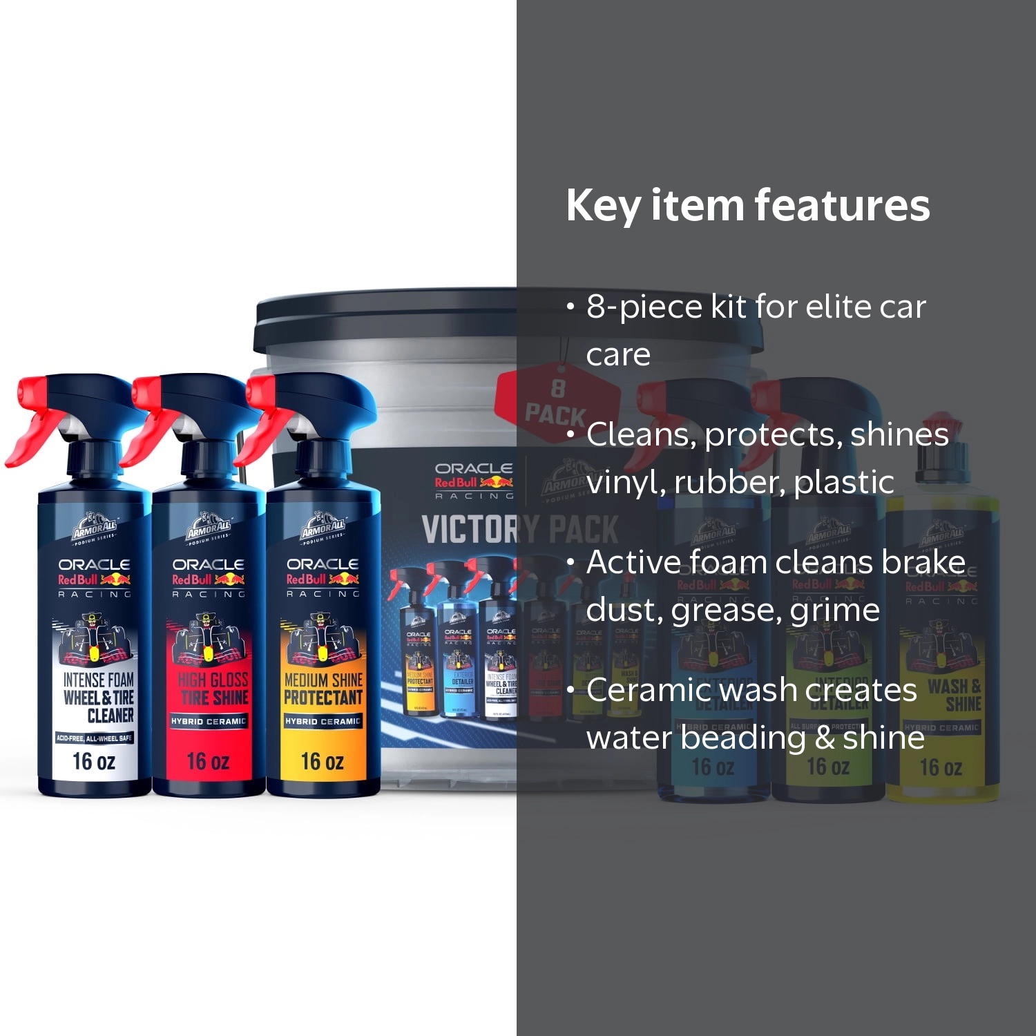 Armor All Podium Series Victory Pack Car Detailing Kit, 8-Piece