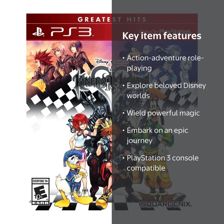 Square Enix, Kingdom Hearts HD 1.5 HD ReMIX, PS3, 662248913315