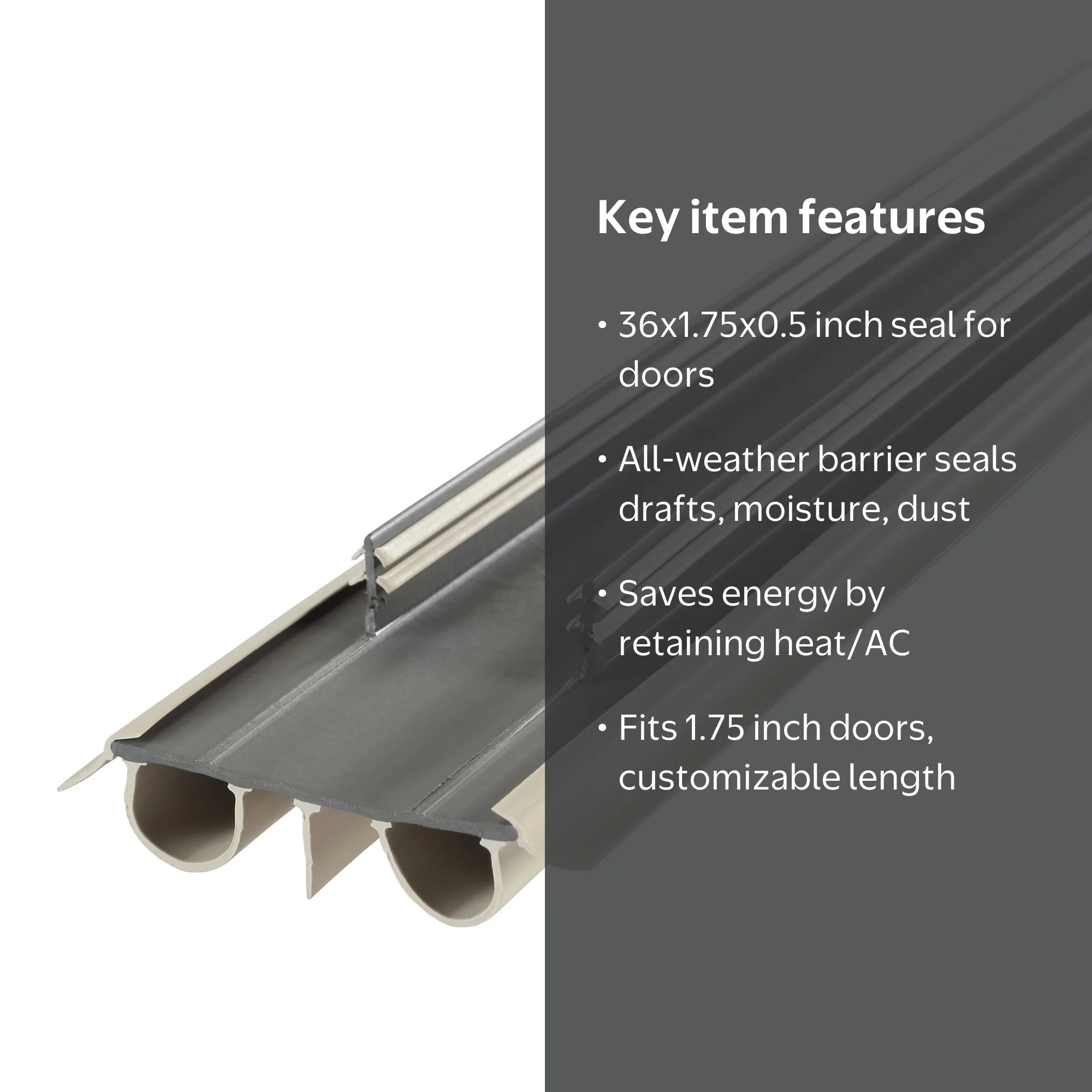 M-D Building Products 43820 36 in. Beige Vinyl Concealed Kerf