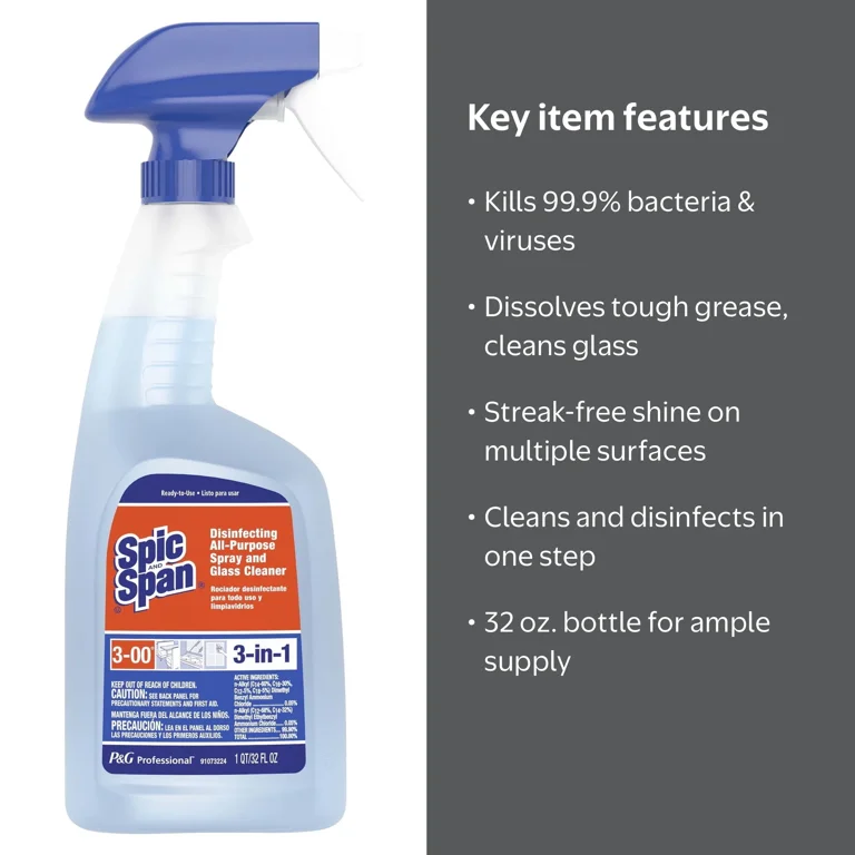 Spic and Span Disinfecting All-Purpose Cleaner Spray & Glass