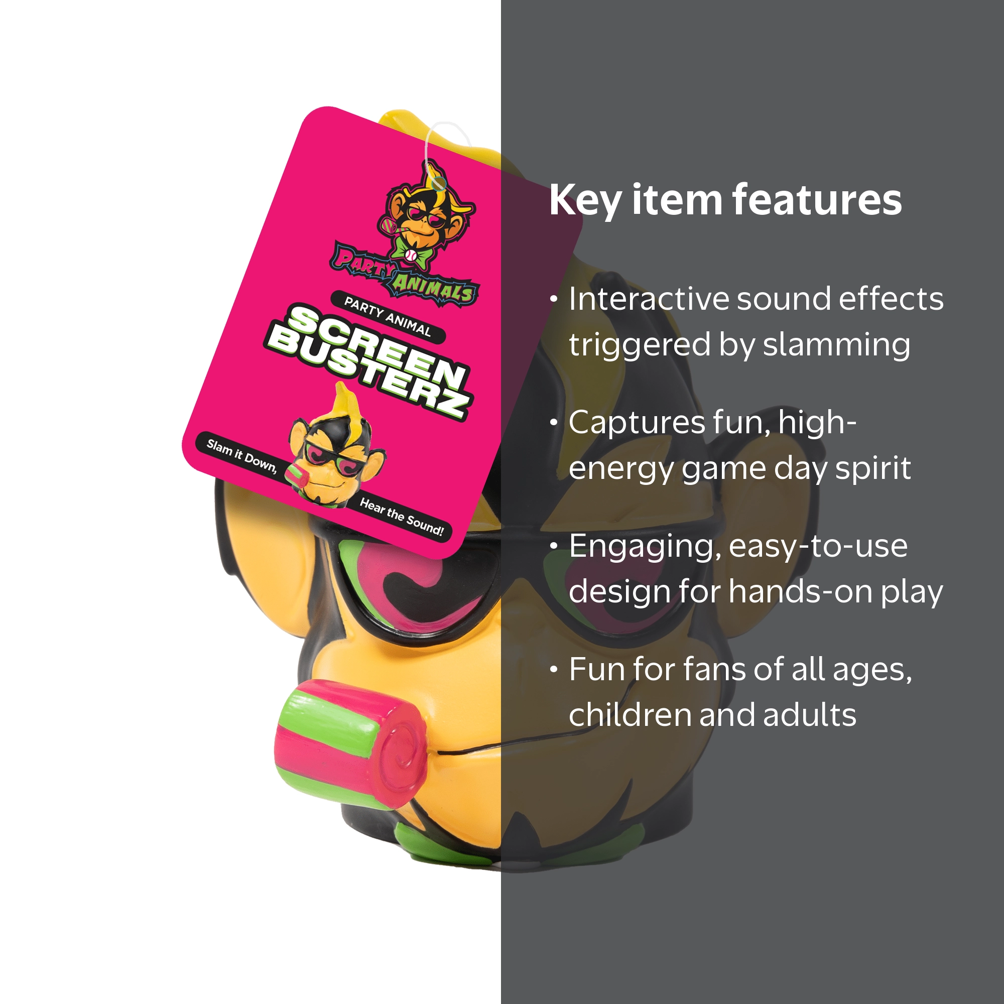 バナナマン Savannah Bananas ScreenBusterZ Novelty Toy, for Children and