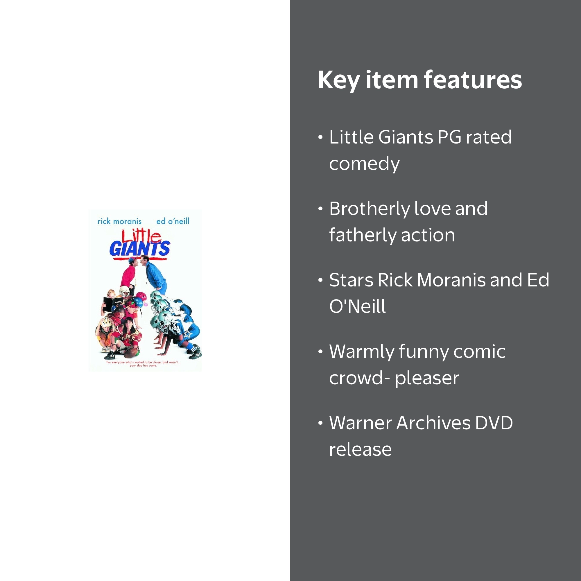Warner Archives, Little Giants DVD, No code, Family Comedy