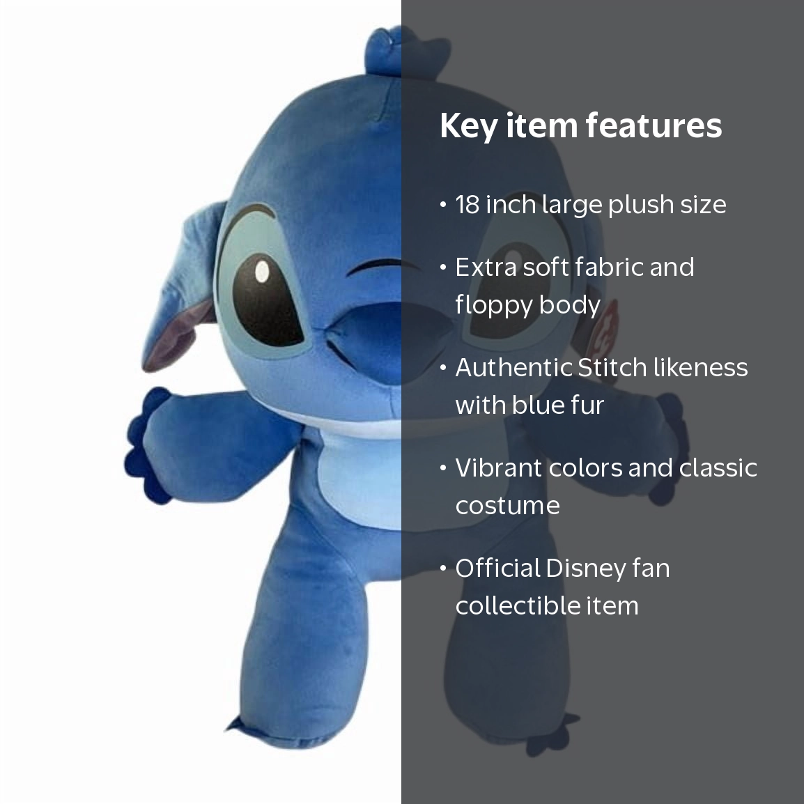 Ty Buddy Stitch from Lilo & Stitch Large Plush 18 Inch - Walmart.com