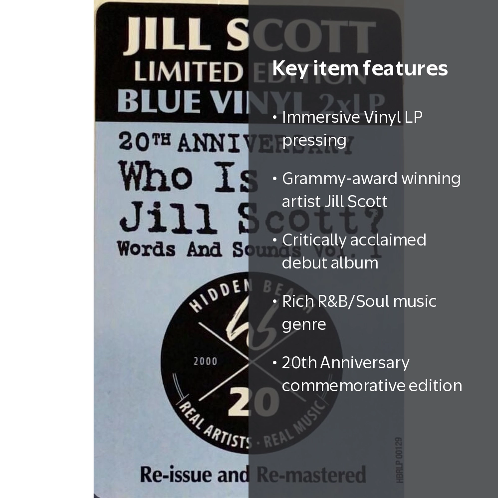 Jill Scott - Who Is Jill Scott: Words And Sounds, Vol. 1 - Music