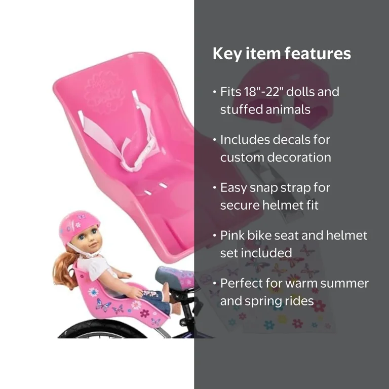 baby annabell bike seat with helmet doll accessory Bicycle & Value Set for 18