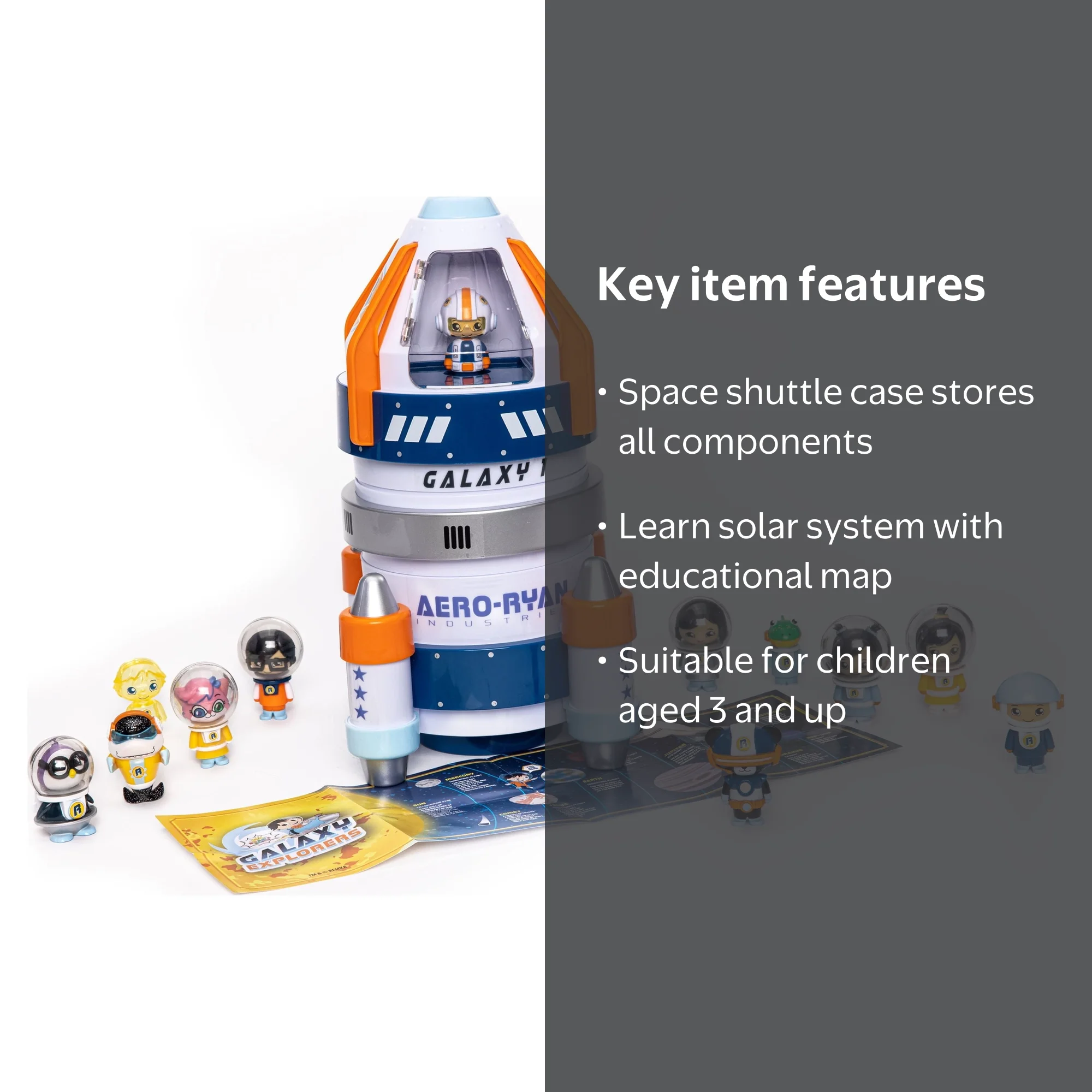 【未開封・超希少】ミニウィール 宇宙飛行士 ロケット デラックスプレイセット Ryan's World Galaxy Explorer Rocket Adventure with 12 Mystery