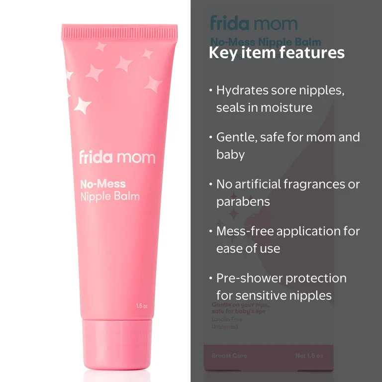 Frida Mom No-Mess Nipple Balm, 1.5 Oz HSA/FSA Eligible - Walmart.com