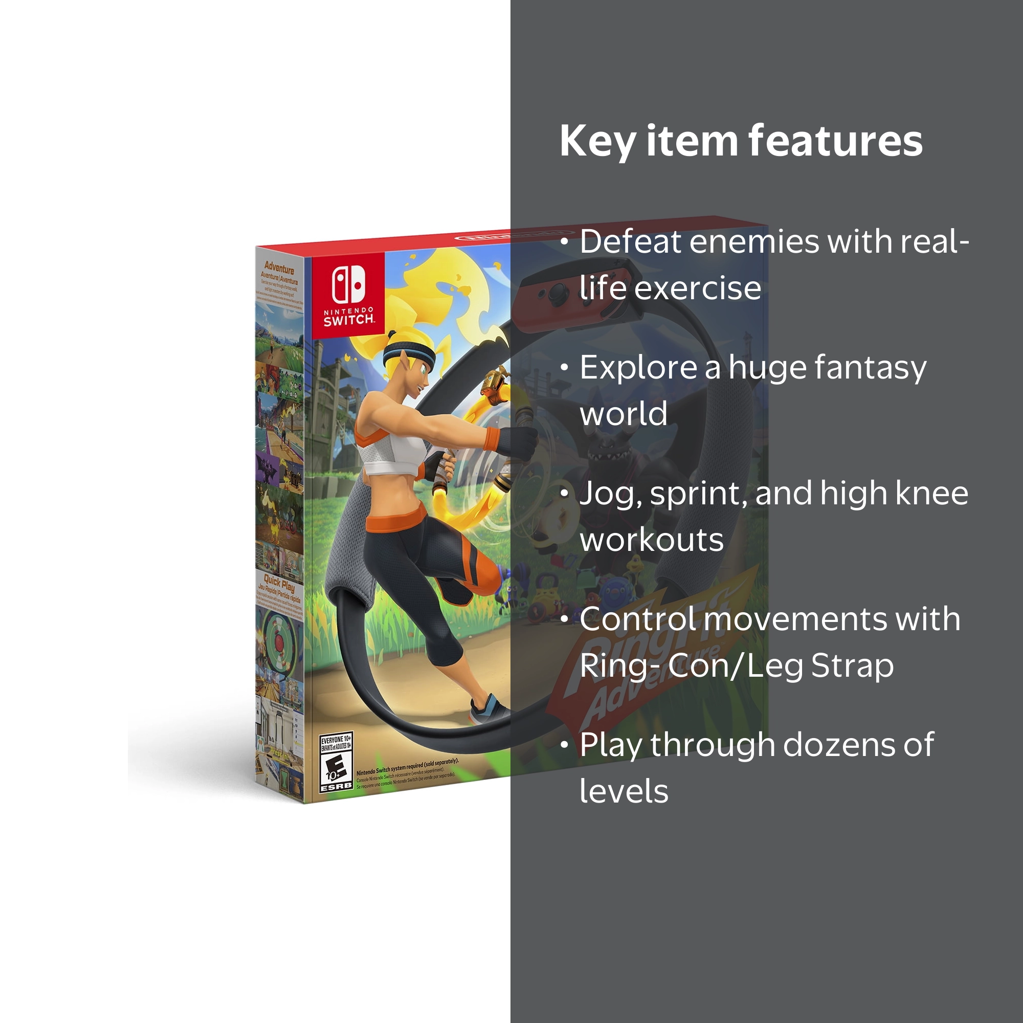 Nintendo Ring Fit Adventure for Nintendo Switch, Exercise with