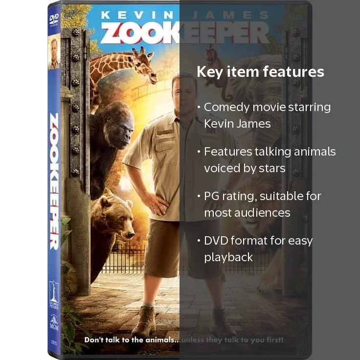 Sony Pictures Entertainment, DVD, Zookeeper PG All Animal Comedy