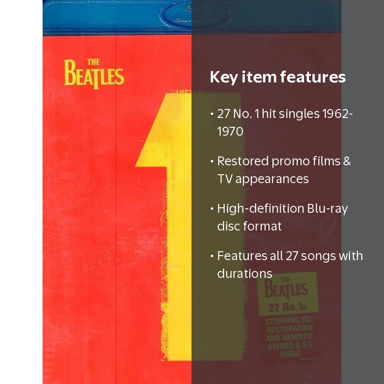 The Beatles: 1 (Blu-ray), Capitol, Music & Performance - Walmart.com