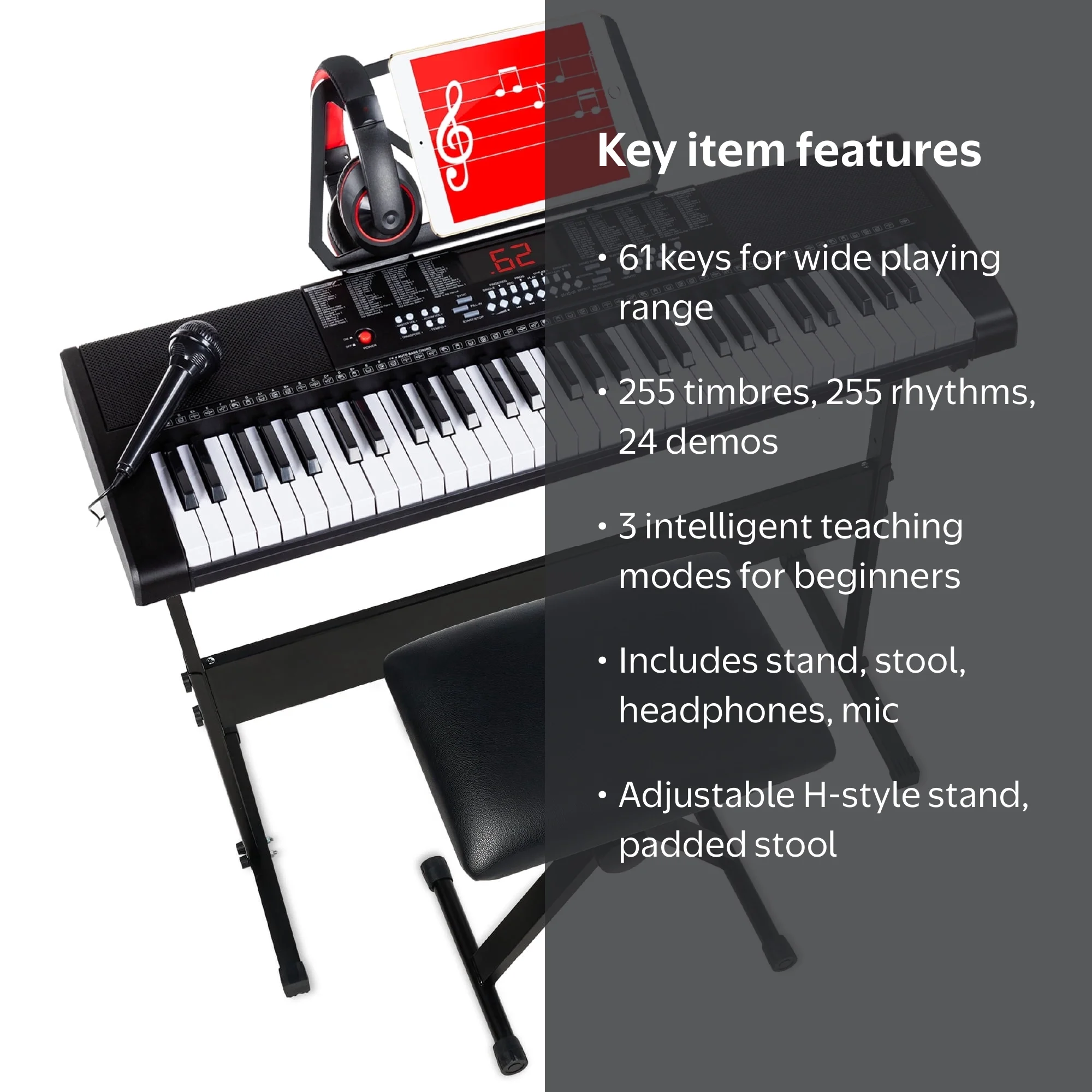 Best Choice Products 61-Key Beginners Electronic Keyboard Piano