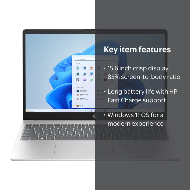 HP 15.6 inch Windows 11 Laptop intel Core i3-N305 8GB RAM 256GB
