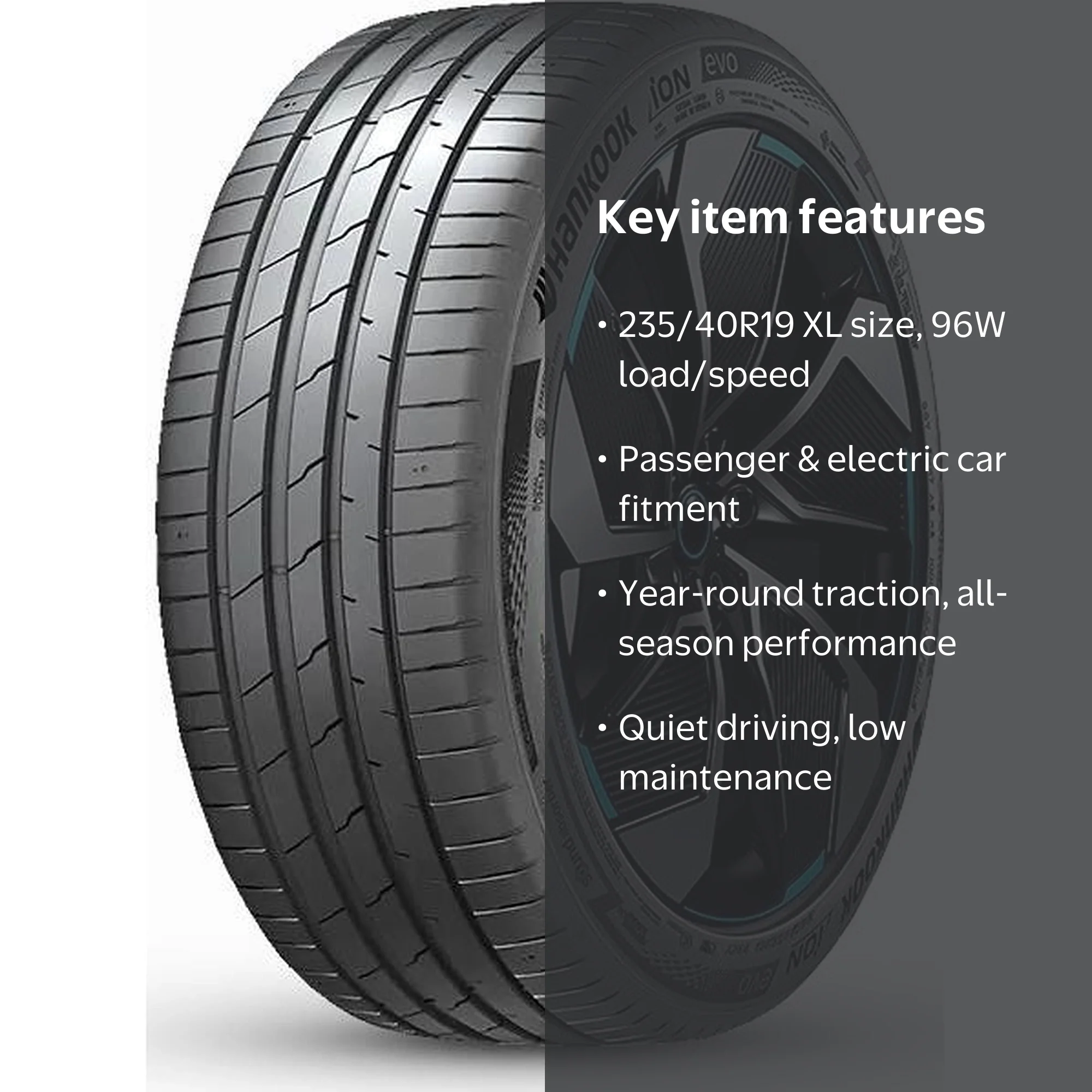 Hankook iON evo AS IH01 235/40R19XL 96W - Walmart.com