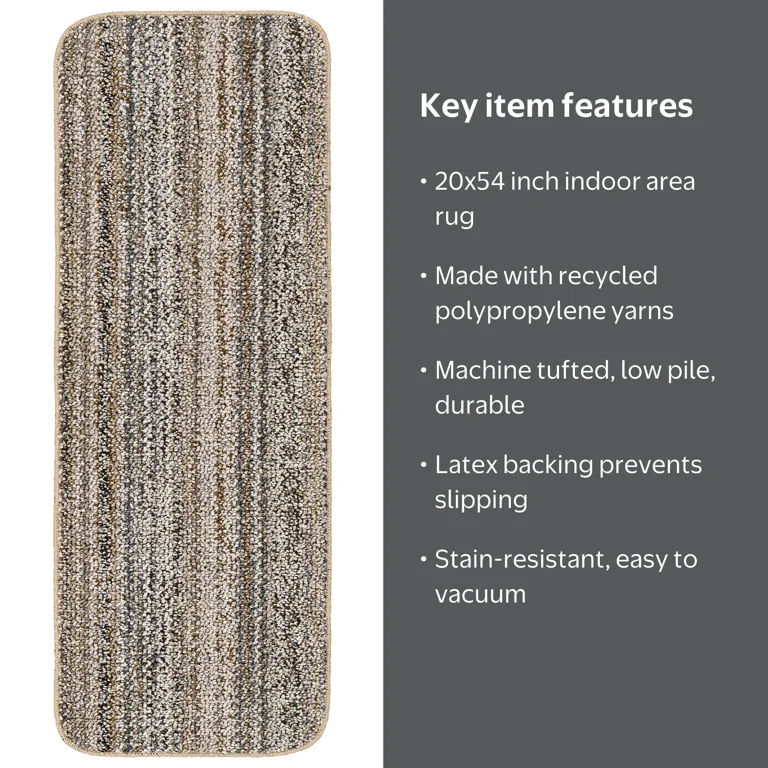 Mainstays Carnival Stripe Polypropylene Assorted Earth Tones