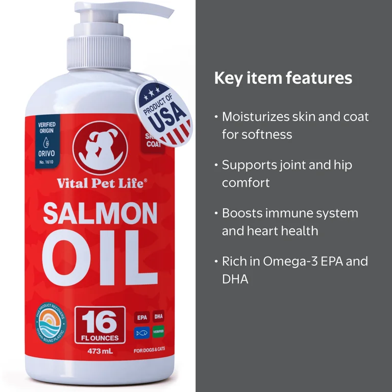 dog fish pol Omega 3 Oil for Dogs - Supports Shedding and Itching, Skin and Coat this clean Zesty Paws Wild Alaskan Salmon
