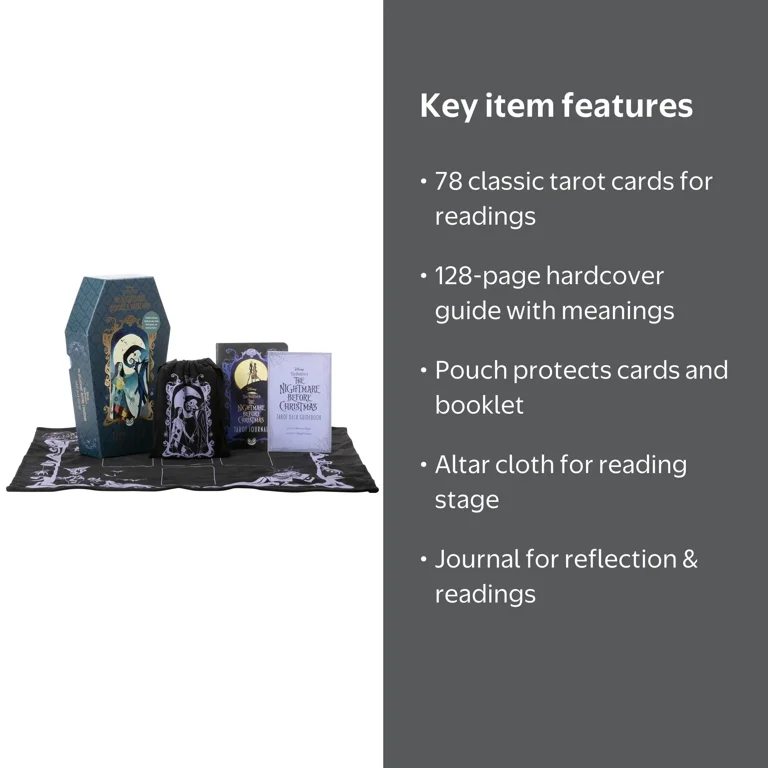 Tim Burton's Nightmare Before Christmas Tarot Deck, Guidebook Gift