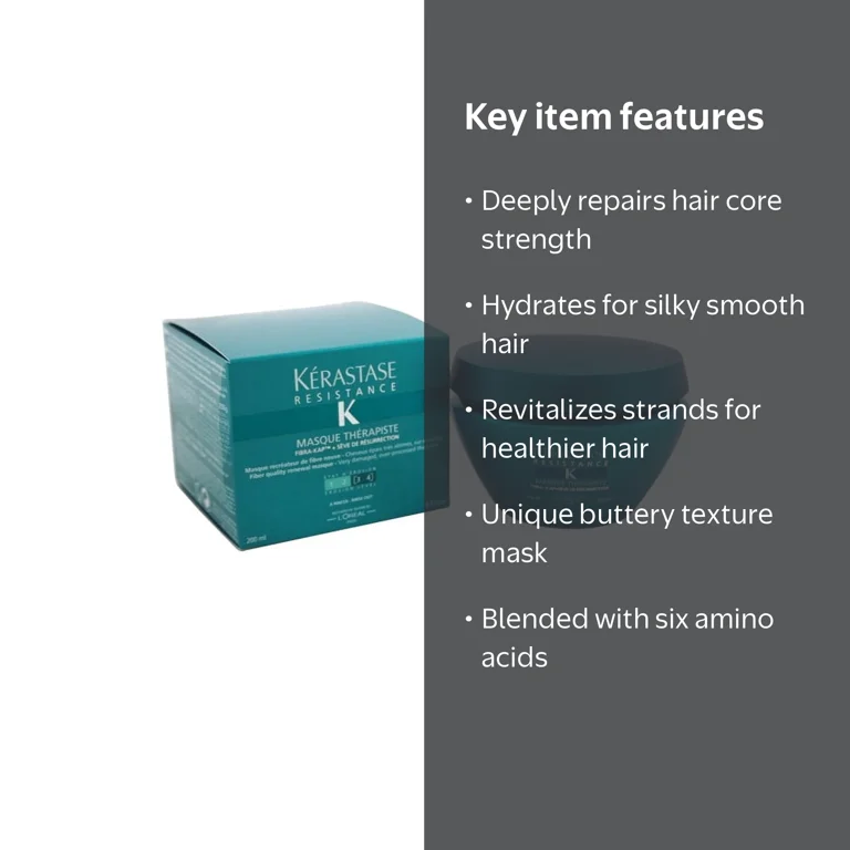 Kérastase, Resistance Hair Masque Therapiste, 6.8 Oz, Deep Repair