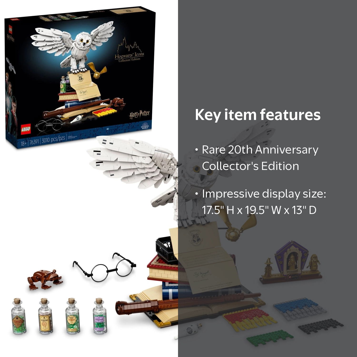 LEGO, Harry Potter Hogwarts Icons, 76391, 3010 Pieces - Walmart.com