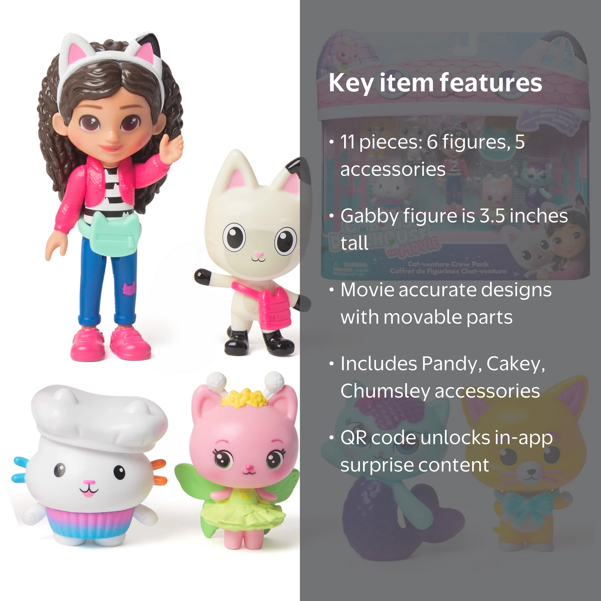 Gabby's Dollhouse: The Movie Cat-venture Crew 11 Piece Collectible