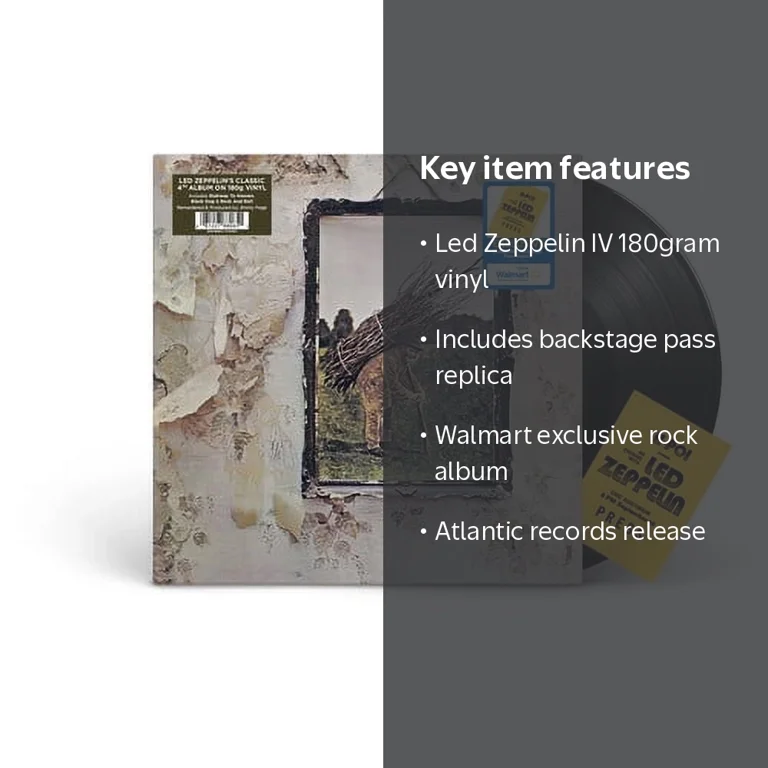 Free Shipping! Atlantic Led Zeppelin IV 180g Vinyl Walmart
